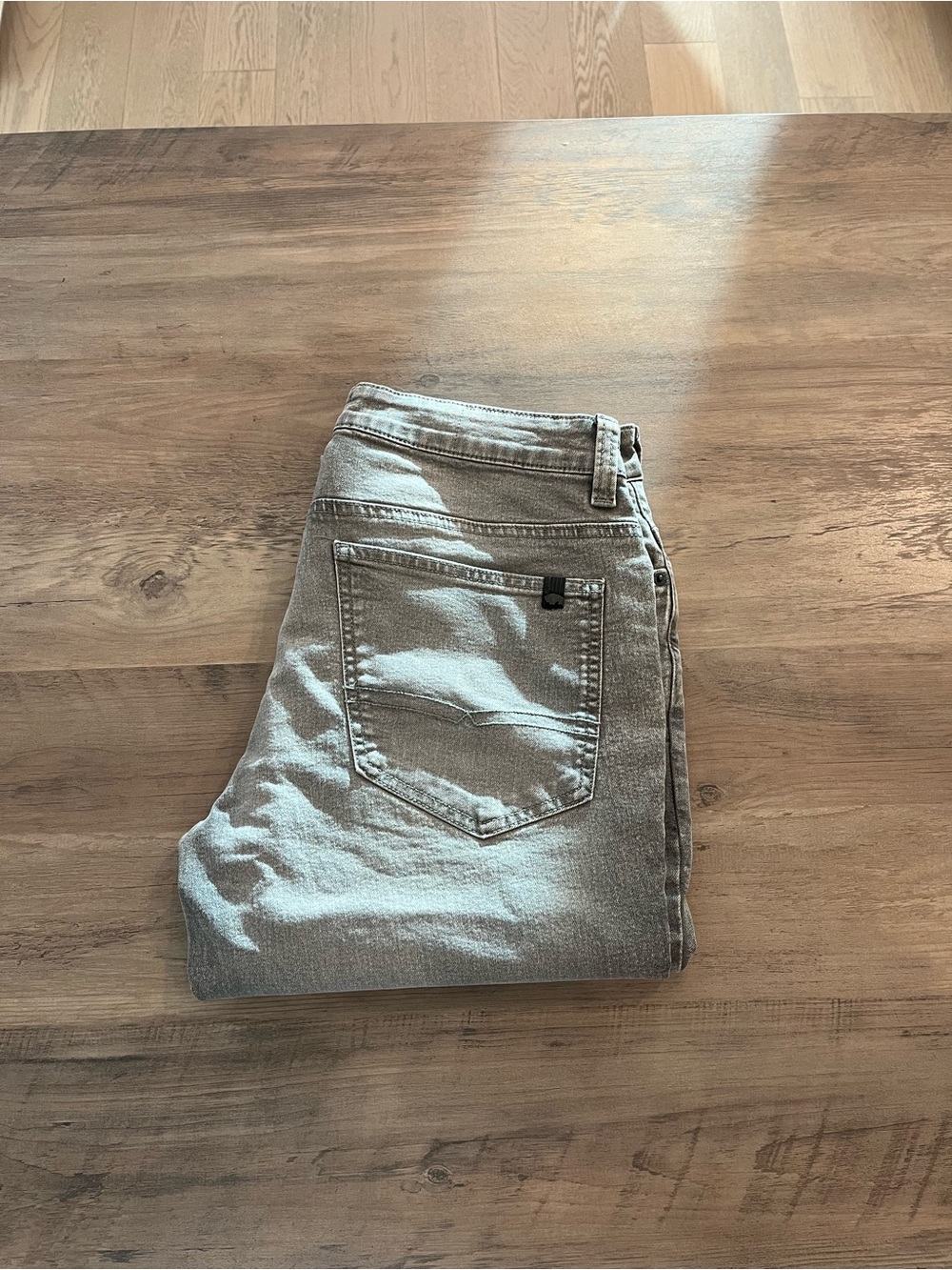 Buffalo David Bitton Men's Light Gray Slim Jeans